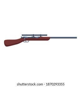 Icono de munición de arma francotiradora. Caricatura del icono del vector de municiones de armas de francotirador para el diseño web aislado sobre fondo blanco