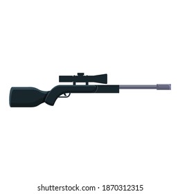Sniper weapon icon. Cartoon of sniper weapon vector icon for web design isolated on white background