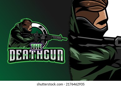 sniperl esport logo - premium vector