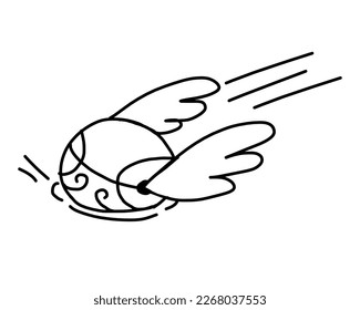 The golden snitch from the movie Harry Potter. Vector illustration 10835587  Vector Art at Vecteezy