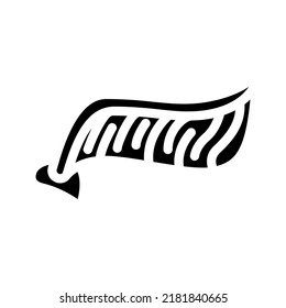 snitch wing from harry potter glyph icon vector. snitch wing from harry potter sign. isolated symbol illustration