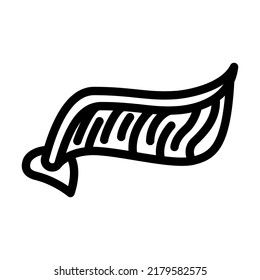 Snitch Wing From Harry Potter Line Icon Vector. Snitch Wing From Harry Potter Sign. Isolated Contour Symbol Black Illustration