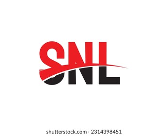 SNL Letter Initial Logo Design Vector Illustration