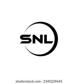 SNL letter logo design in illustrator. Vector logo, calligraphy designs for logo, Poster, Invitation, etc.