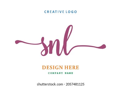 SNL lettering logo is simple, easy to understand and authoritative