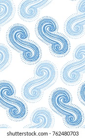 snoawflakes winter decoration  seamless pattern vector drawn