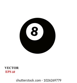 Snooker 8 ball pool vector 