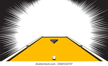 Snooker background design. Sport concept

