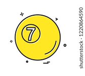 Snooker Ball icon design vector