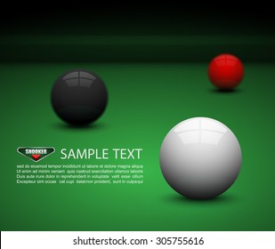 Snooker Ball On Table.vector