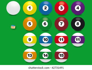 snooker balls