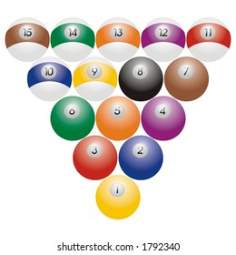 snooker and billiard balls