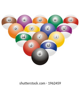 snooker and billiard balls