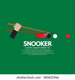 Snooker Competition Vector Illustration