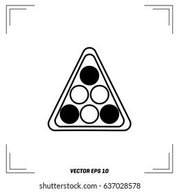 Snooker Freehand Sketch Graphic Design Vector Illustration