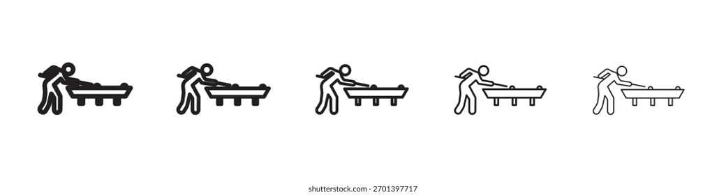 Snooker icono de diseño, logotipo, App, interfaz de usuario. Ilustración vectorial, EPS