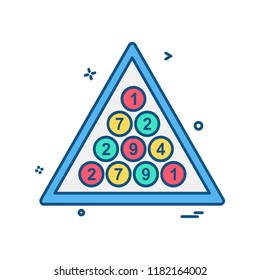 Snooker icon design vector