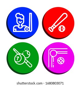 snooker icon set. Collection of Billiard, Baseball ball icons