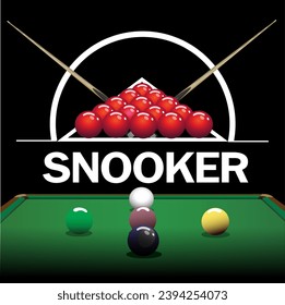 Snooker logo for advertising in general competitions.