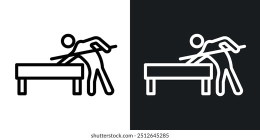 Snooker outlined icon vector collection.