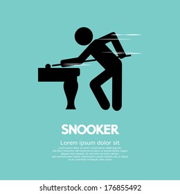 Snooker Player Vector Illustration