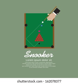 Snooker Playing Vector Illustration EPS10