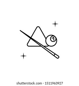 Snooker, sport icon. Element of sport thin line icon