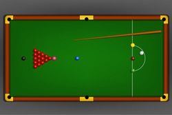 Snooker Table Graphic Vector
