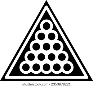 Snooker Vector Icon Glyph Style