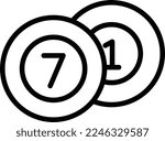 Snooker Vector Icon which is suitable for commercial work and easily modify or edit it