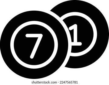 Snooker Vector Icon which is suitable for commercial work and easily modify or edit it
