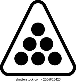 snooker   Vector illustration on a transparent background. Premium quality symmbols. Glyphs vector icons for concept and graphic design.