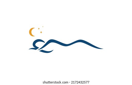 snooring and sleep logo, Massage spa woman logo 