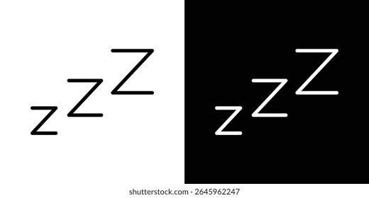 Snooze icon Flat style logo vector. perfect for UI designs