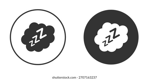 Snooze-Symbol für Website-Design, Logo für Web und Apps.