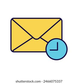 snooze icon with white background vector stock illustration