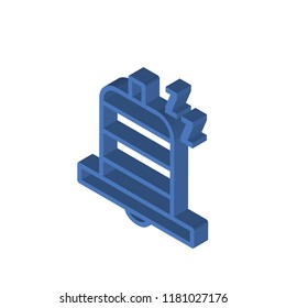 Snooze isometric left top view 3D icon