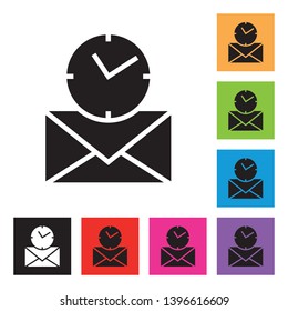 Snoozed Email Icon with Different Color Background