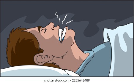 Snoring mouthpiece device for sleep aid stop apnea