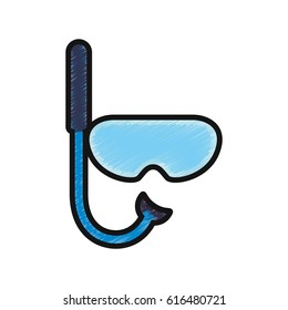 Snorkel diving mask