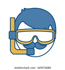 snorkel equipment icon