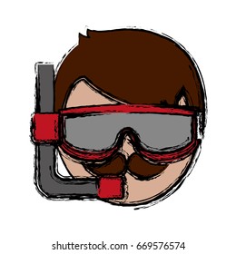 snorkel equipment icon