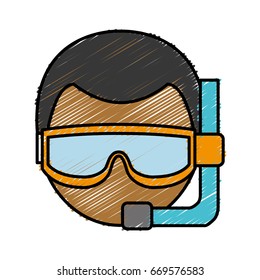 snorkel equipment icon