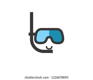 snorkel flat icon