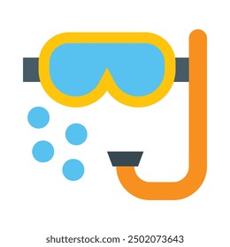 Snorkel Flat Icon Design For Personal nad Commercial Use