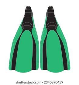 snorkel gear icon vector illustration symbol design