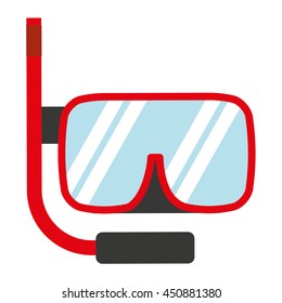 snorkel gear isolated icon design, vector illustration  graphic 