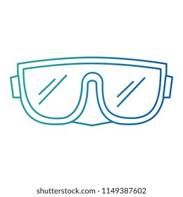 snorkel goggles isolated icon