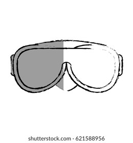 snorkel googles isolated icon