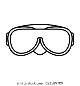 snorkel googles isolated icon